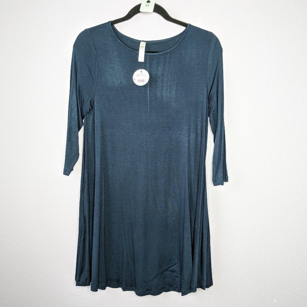 Navy Blue Medium Mini Dress, Medium
